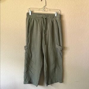 Robert Louis Green Cargo Pants Relaxed Fit